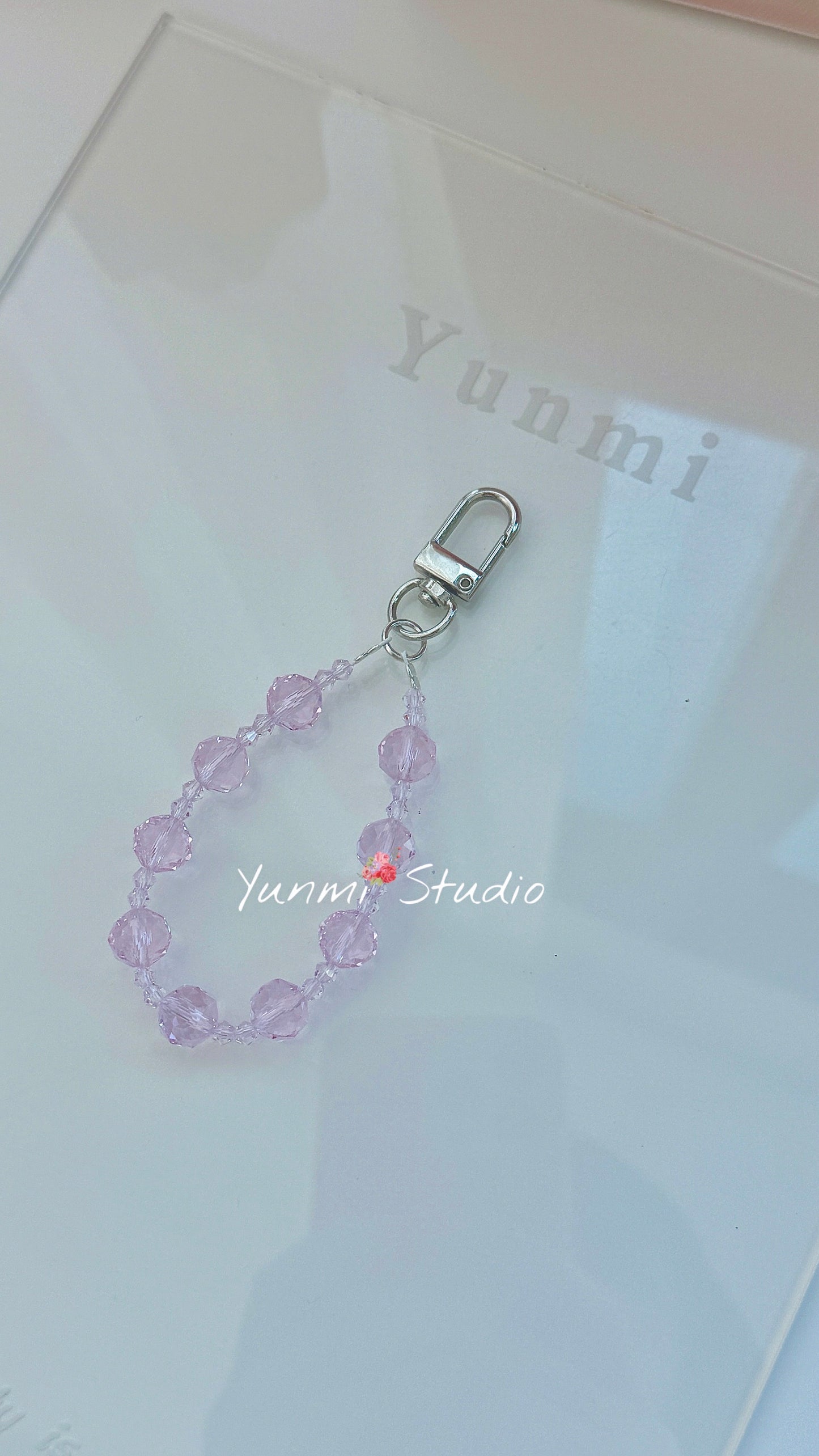 Crystal phone chain
