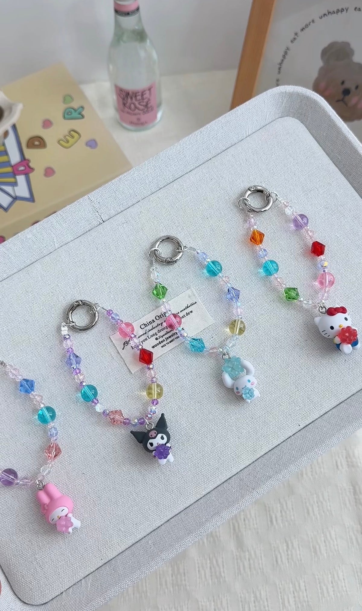 Sanrio Candy Series Mini Phone Charm โ Original Handcrafted Design