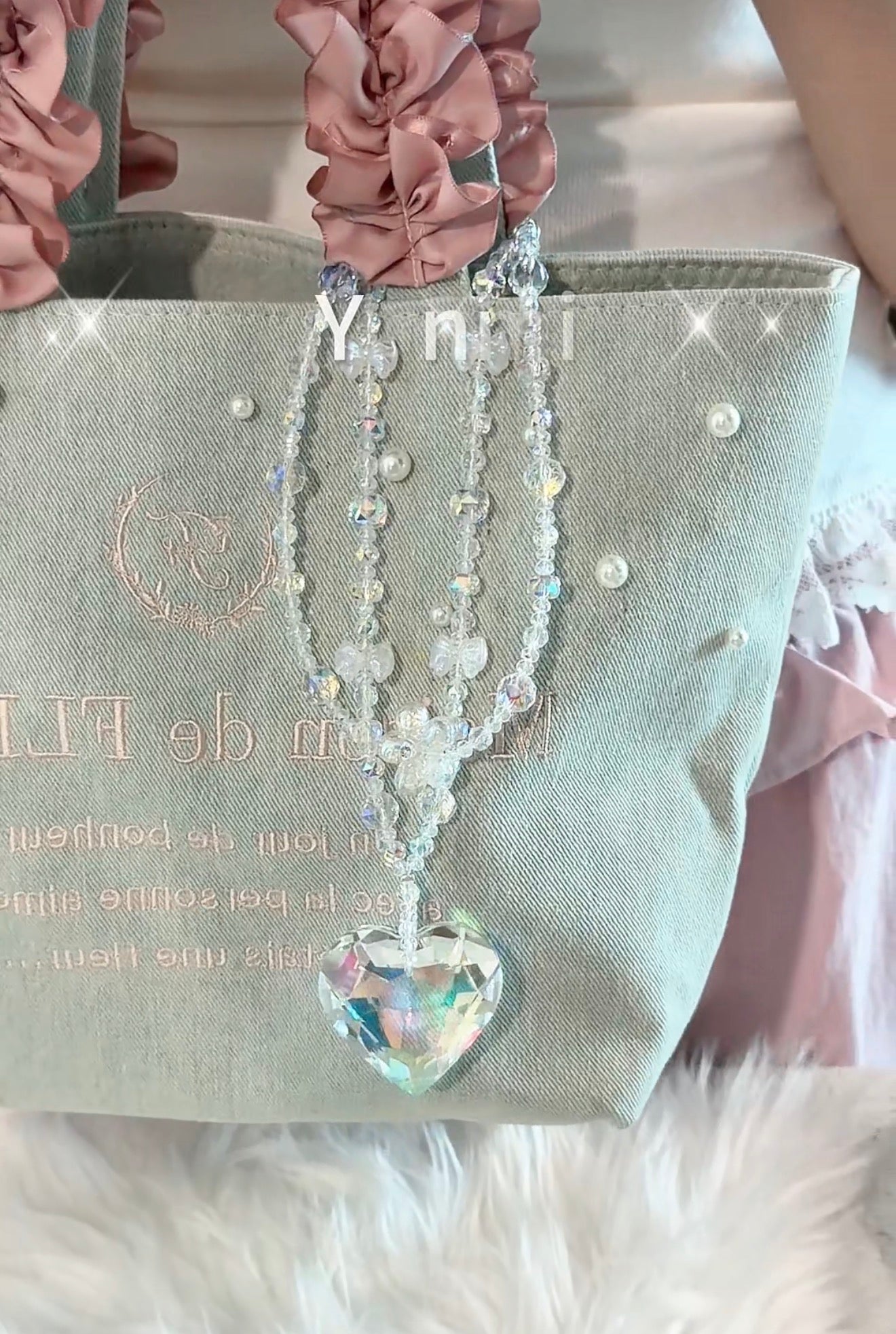 Austrian 3D Crystal Heart Bag Charm – Extreme Sparkle, Original Design