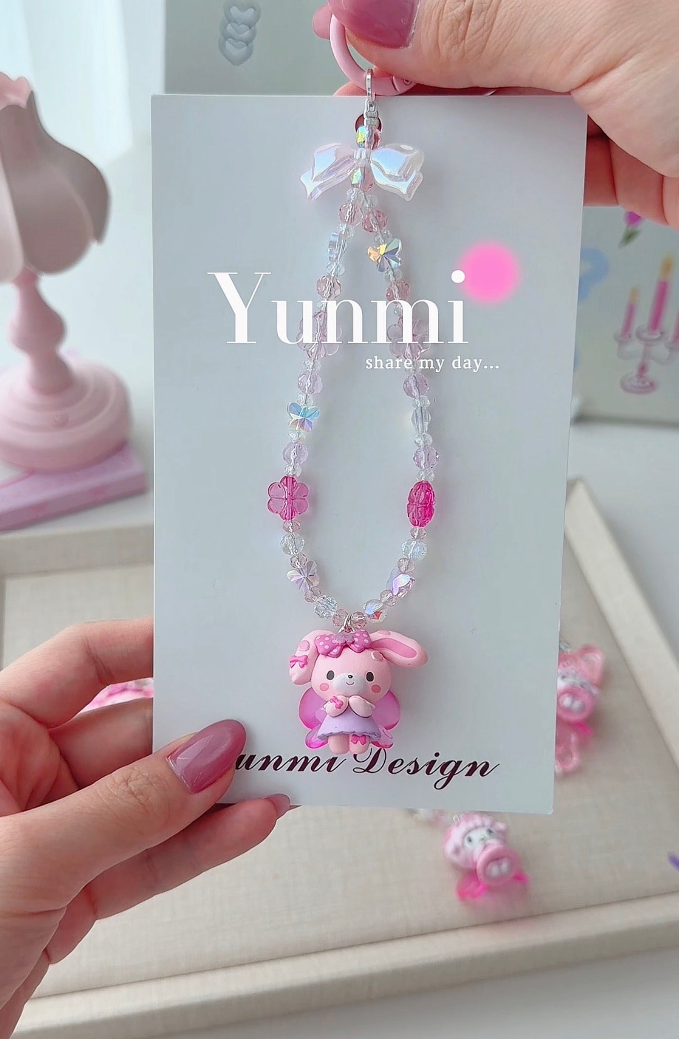 Sanri* Spring Butterfly Phone Charm – Dreamy Wings, Original Design