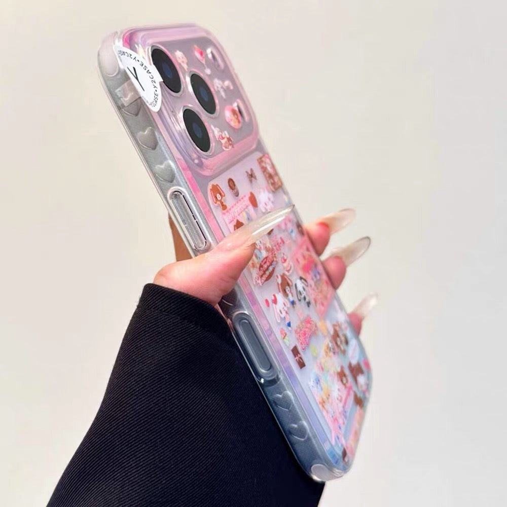 Strawberry Chocolate sugarbunny Stand Phone Case – Kawaii Protection for Everyday