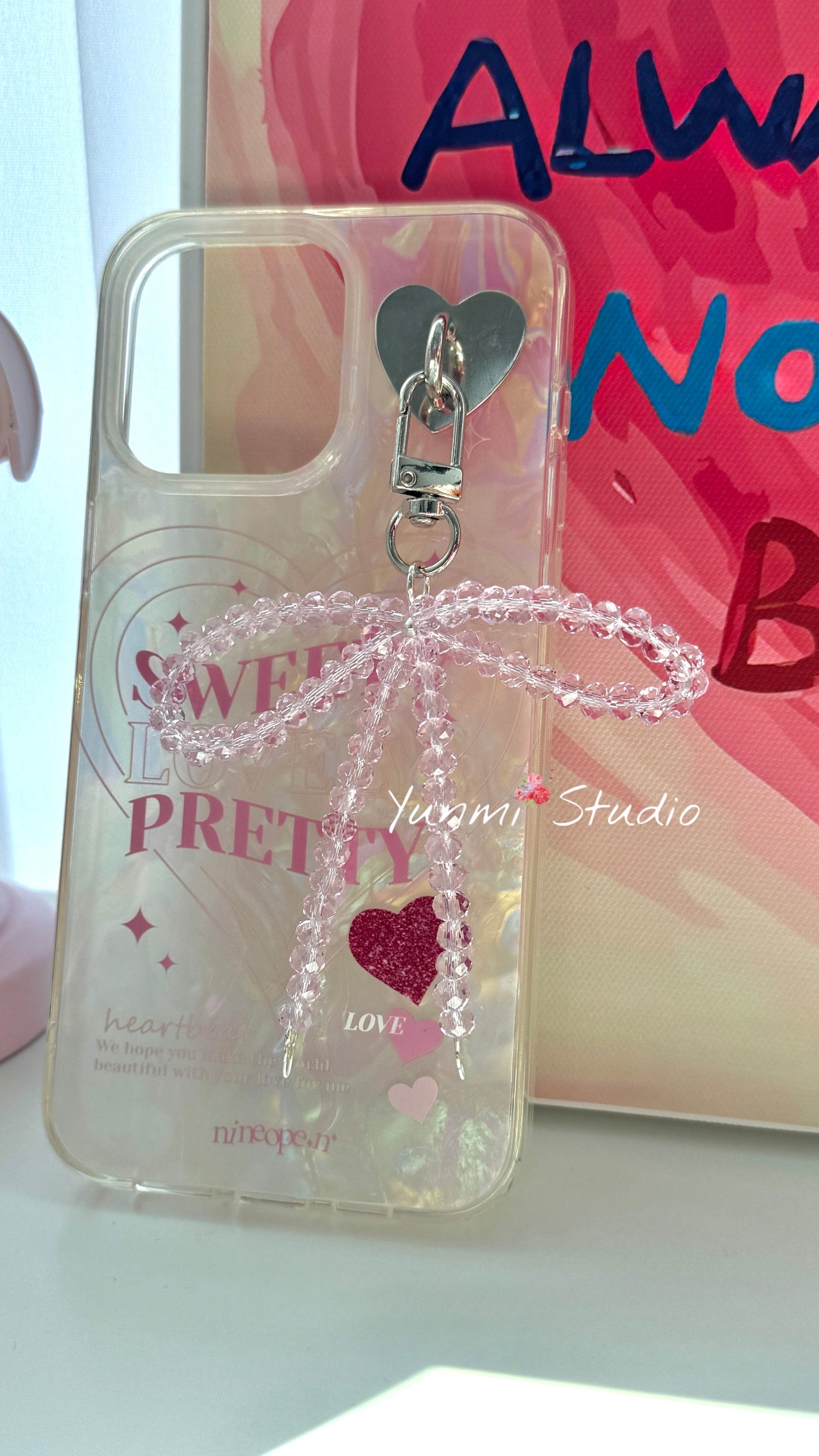Crystal phone chain