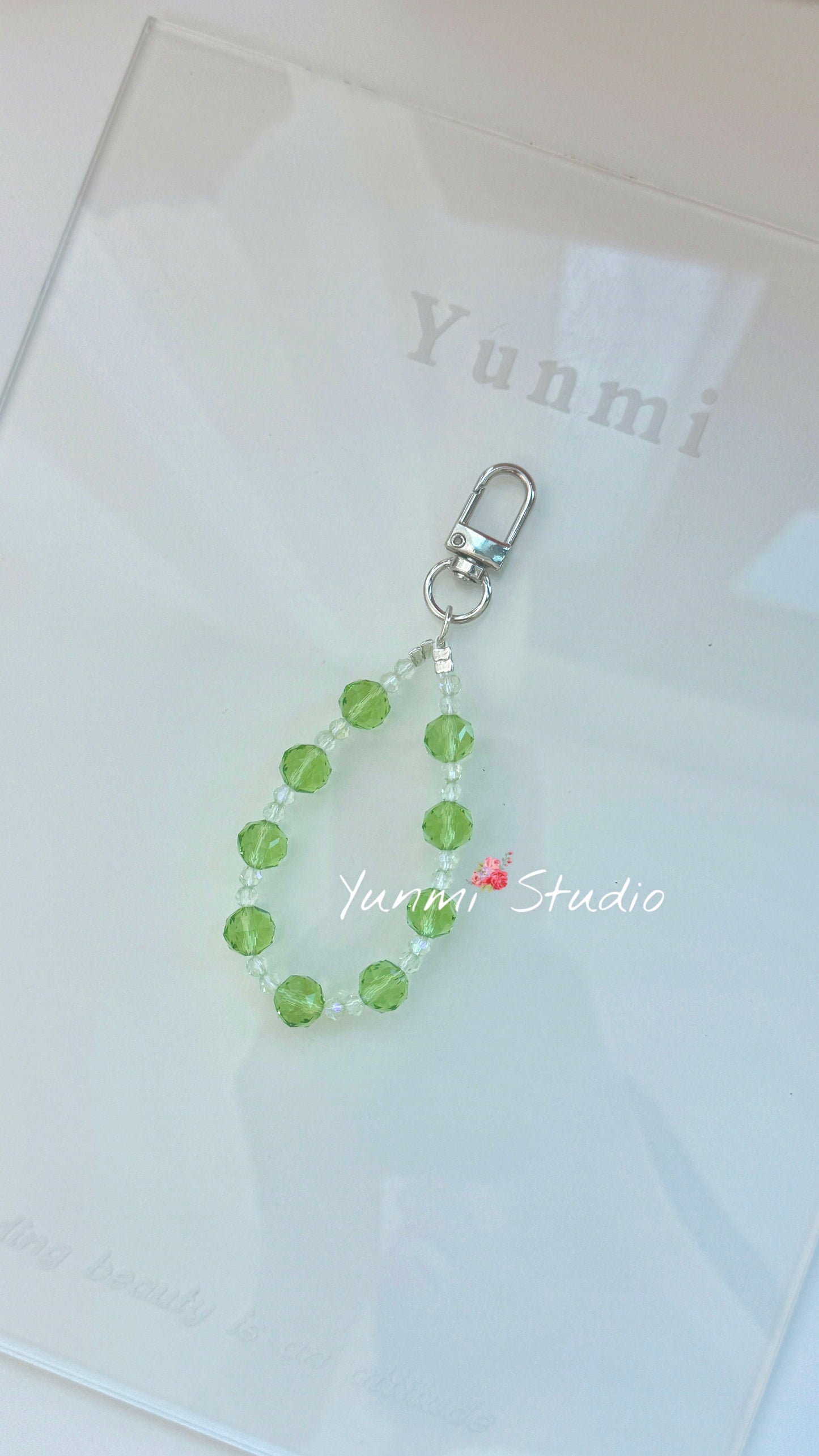 Crystal phone chain
