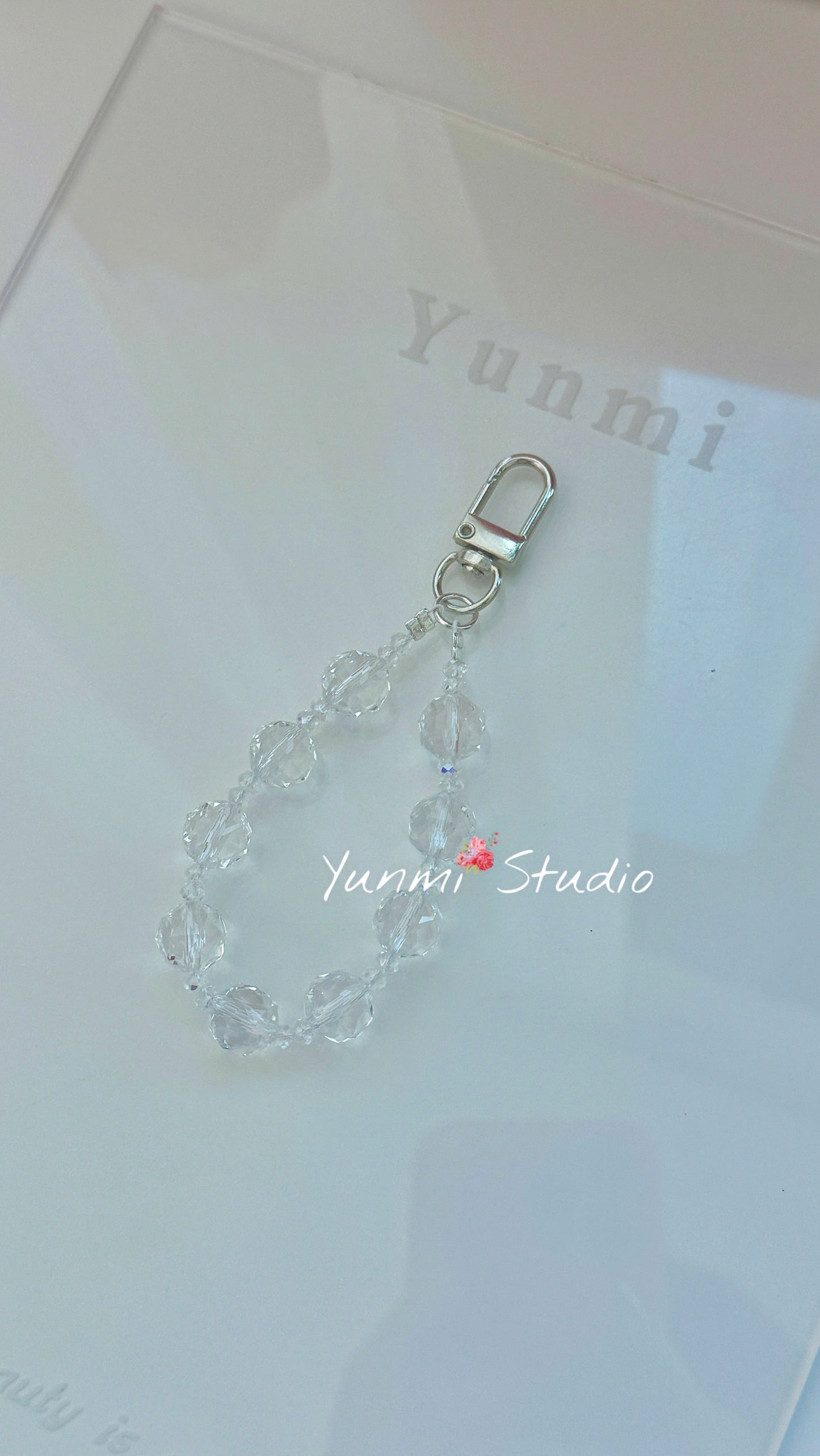 Crystal phone chain