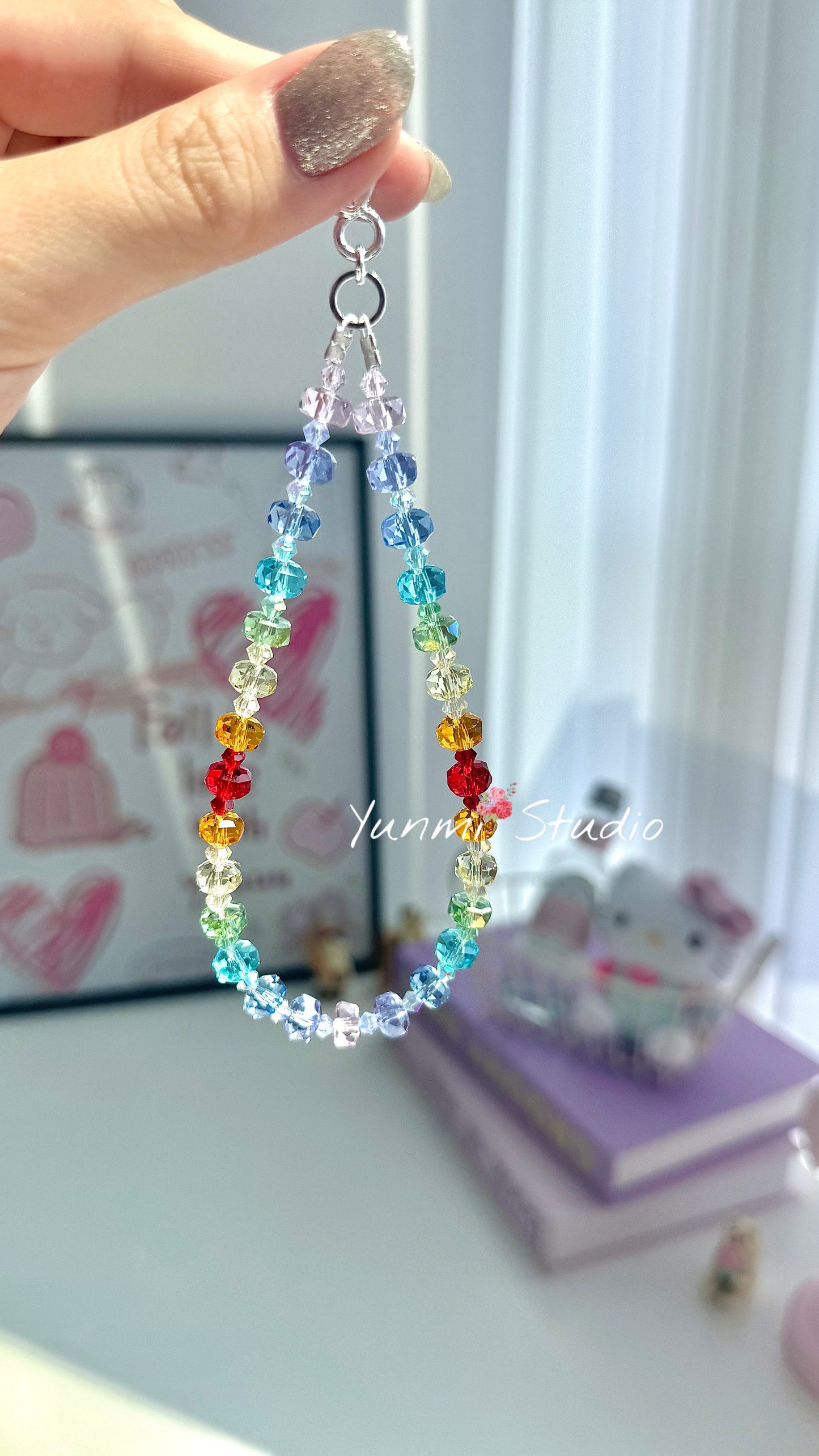 Rainbow phone charm