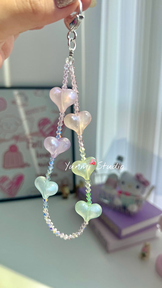 heart phone charm