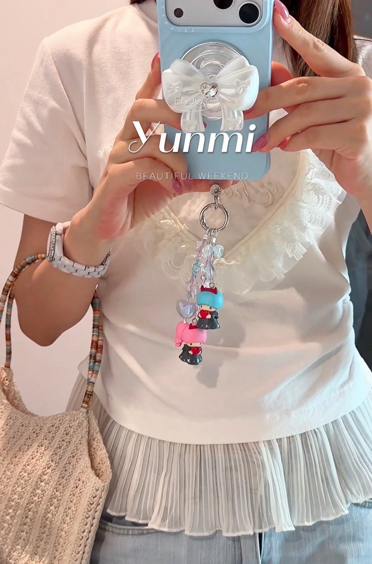 Japan Sanrio Little Twin Stars Twin Mascot Bag Charm – Kiki & Lala Original Design