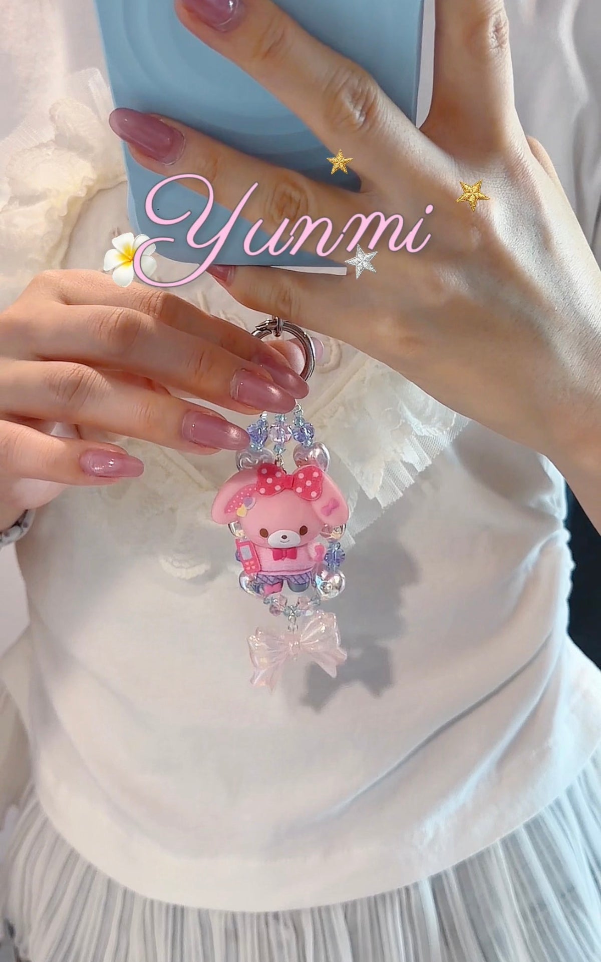 Sanrio School Uniform Phone Charm – Japan Edition Mascot, Original Handcrafted Chain