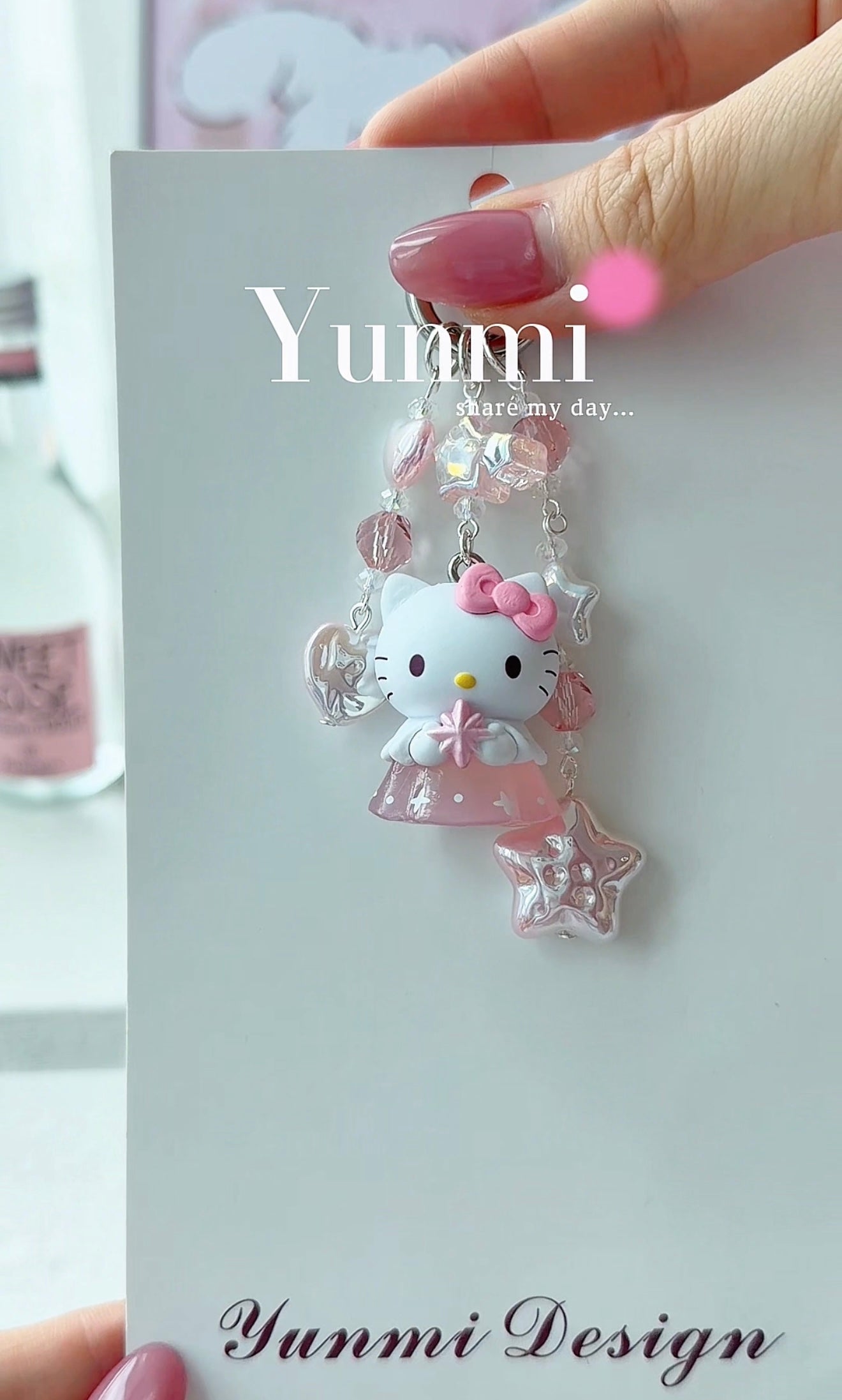 Pink Angel Wish Phone Charm – Dreamy & Divine