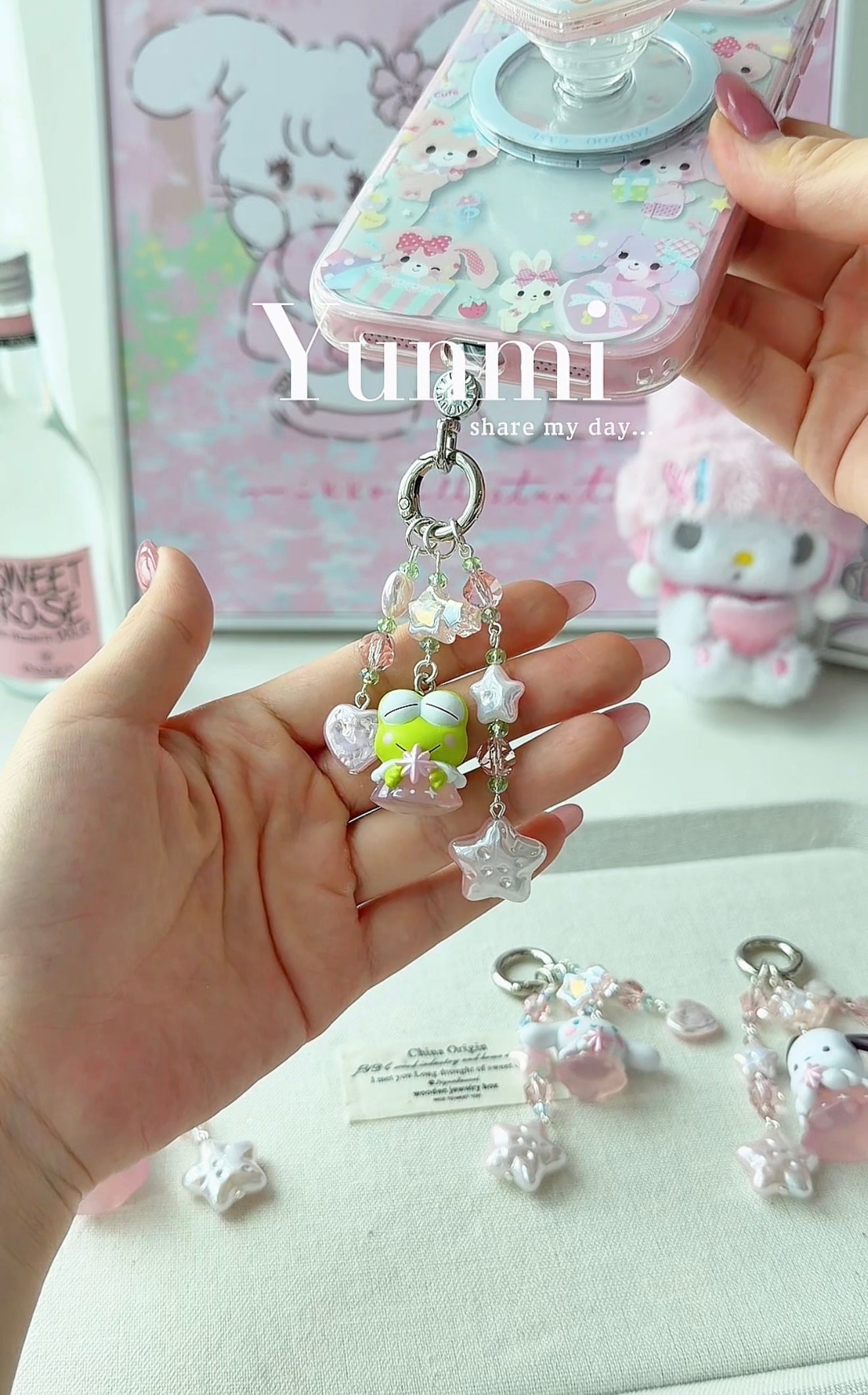 Pink Angel Wish Phone Charm – Dreamy & Divine