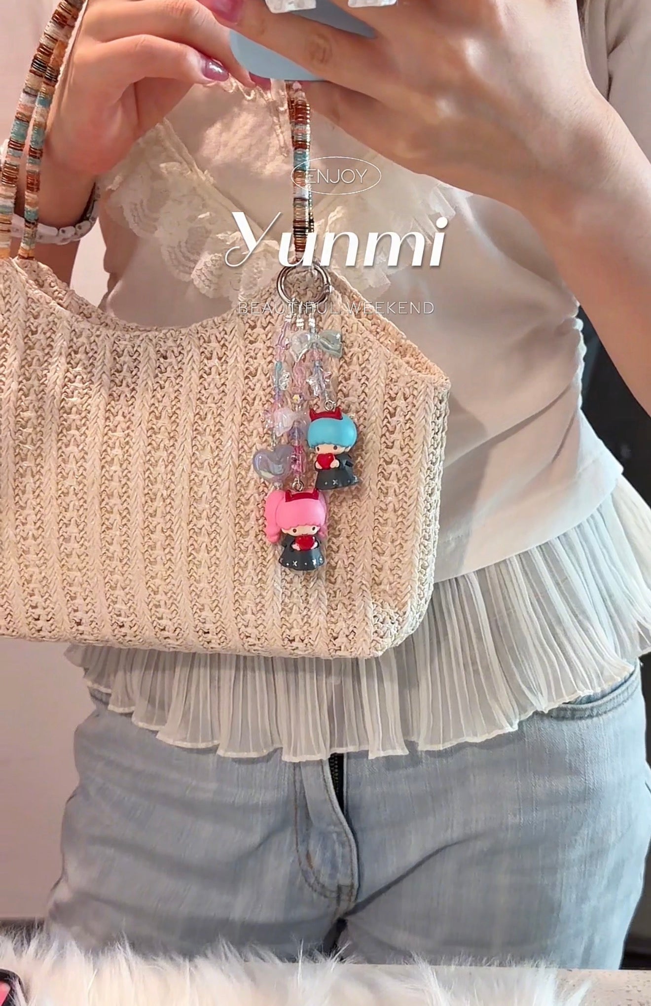 Little Twin Stars Dual-Use Charm – For Phone, Bag & Beyond