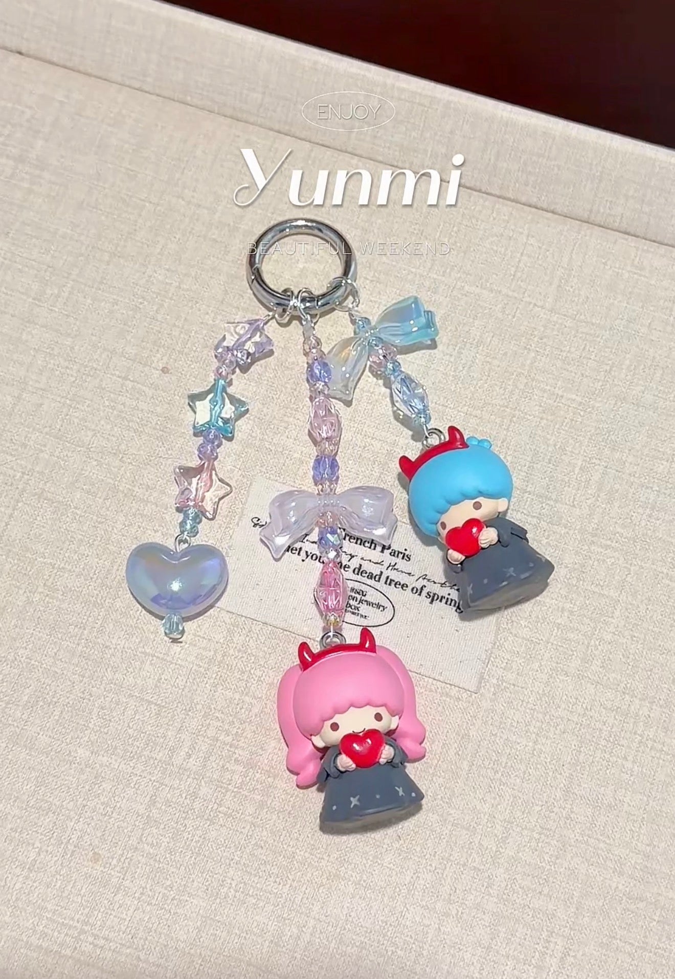Little Twin Stars Dual-Use Charm – For Phone, Bag & Beyond
