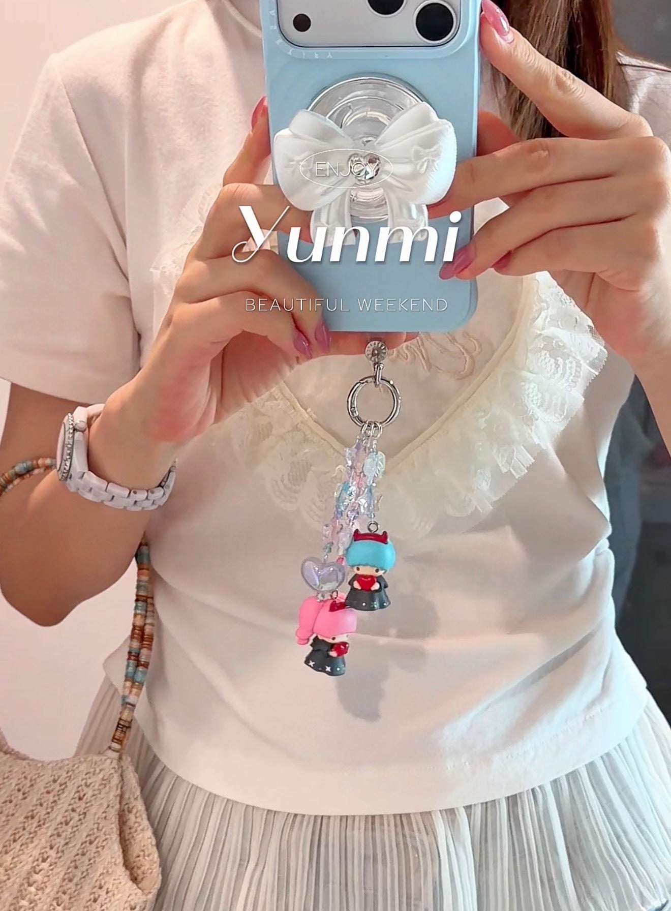 Little Twin Stars Dual-Use Charm – For Phone, Bag & Beyond