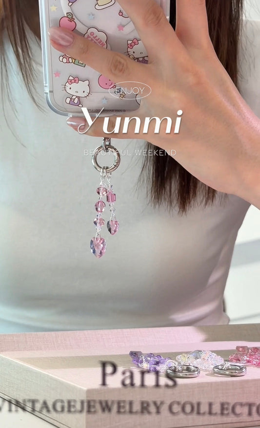 Austrian Crystal Mini Charm – 2-in-1 Phone Strap & Keychain
