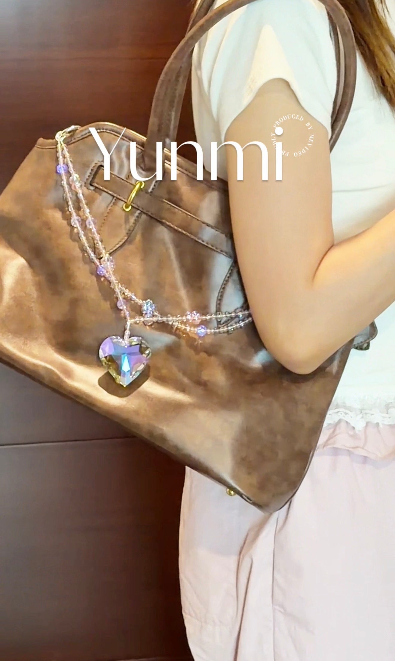 Austrian 3D Crystal Heart Bag Charm – Extreme Sparkle, Original Design