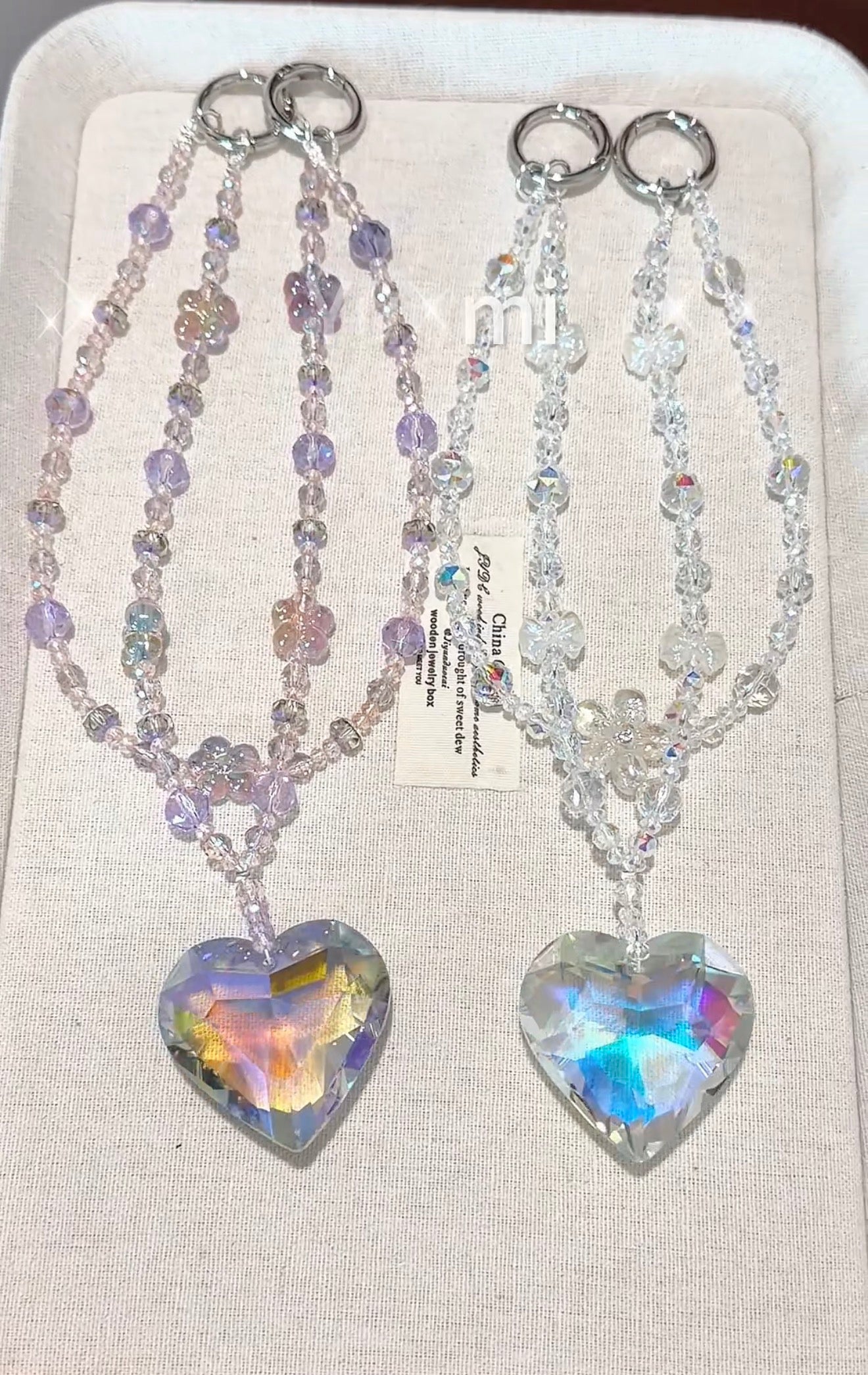 Austrian 3D Crystal Heart Bag Charm – Extreme Sparkle, Original Design