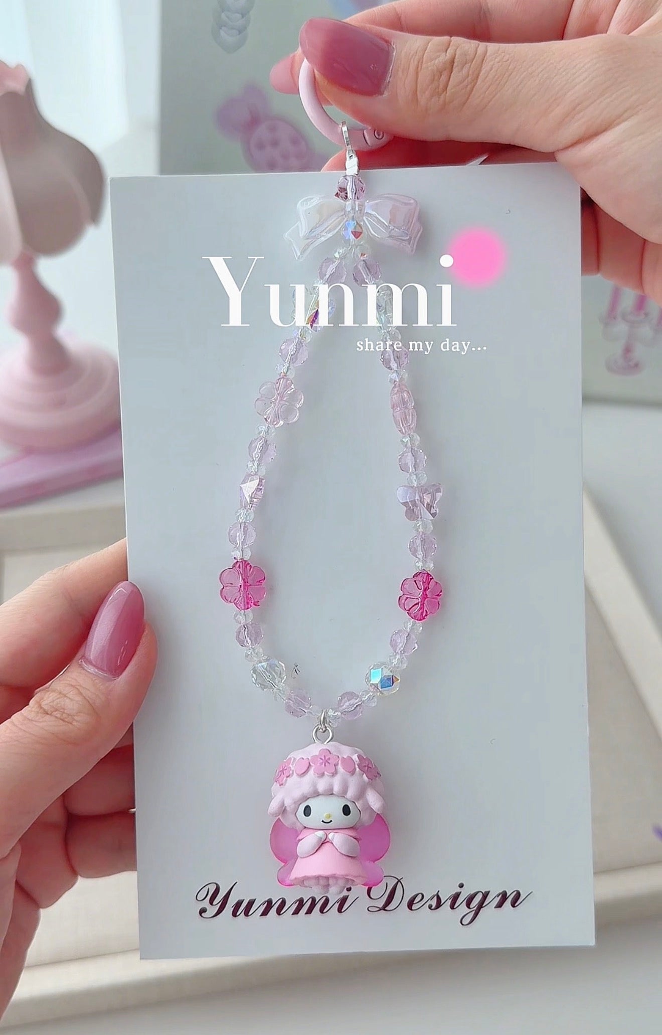 Sanri* Spring Butterfly Phone Charm – Dreamy Wings, Original Design