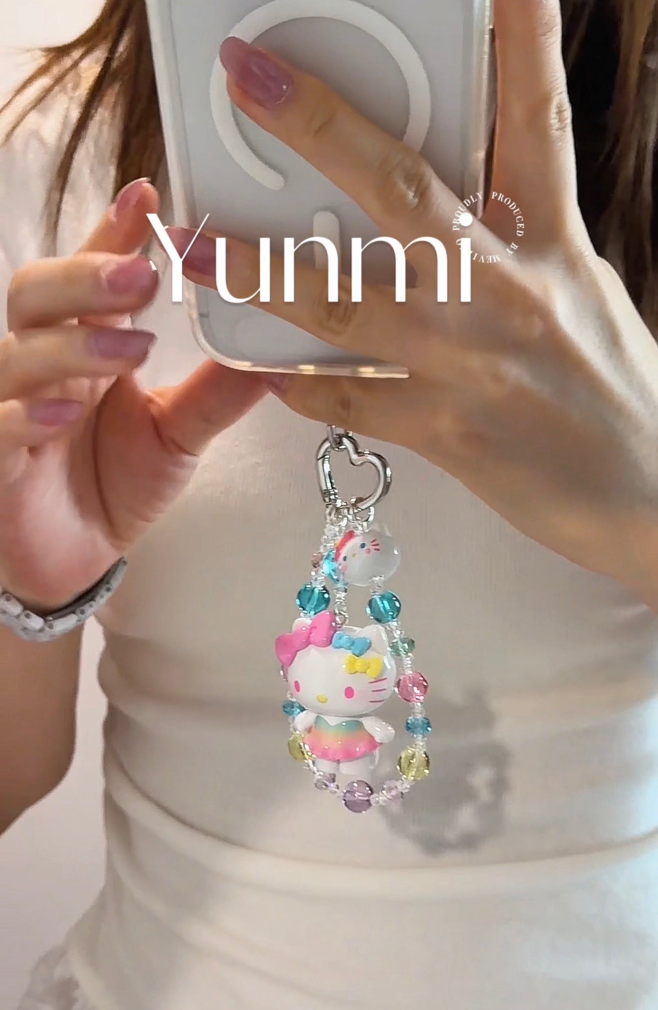 Bikini HK Charm – 2-in-1 Bag & Key Accessory with Bubble Beads