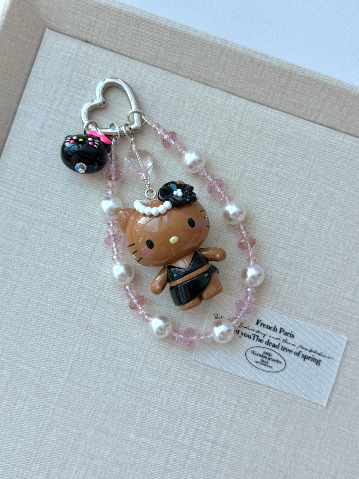 Bikini HK Charm – 2-in-1 Bag & Key Accessory with Bubble Beads