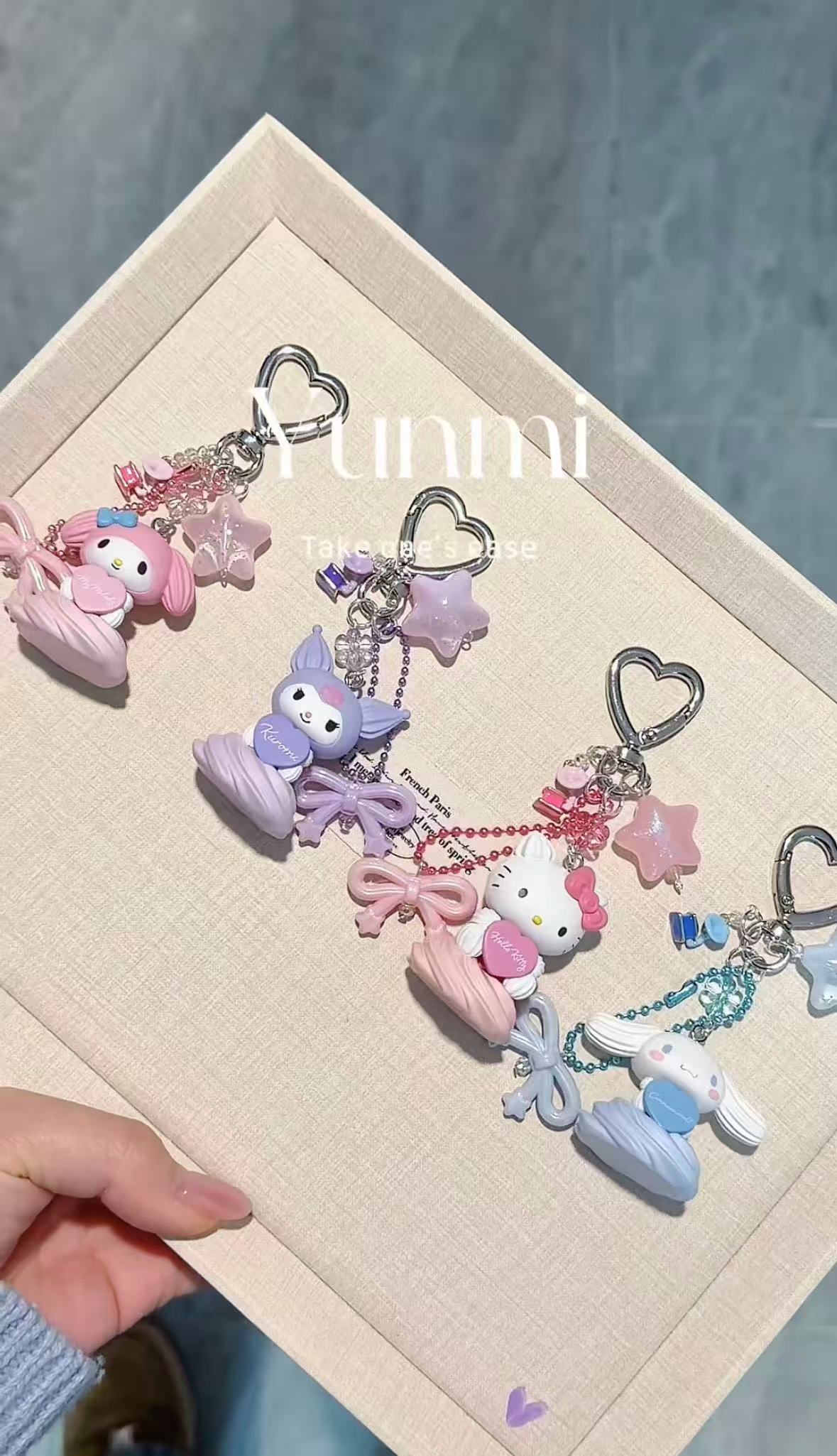 Sanrio Cream Series Phone Strap – Cute Cream-Seat Mascot, Phone-Ready
