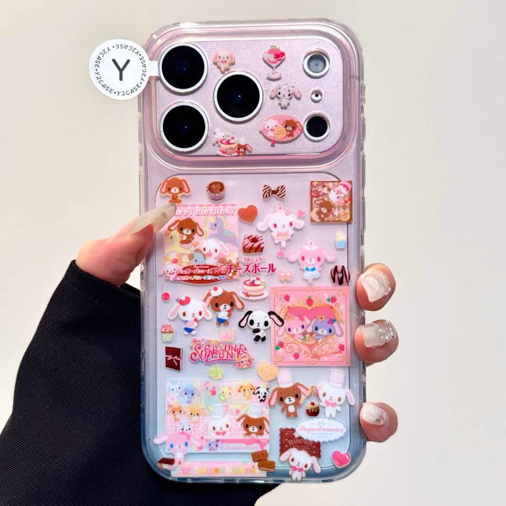 Strawberry Chocolate sugarbunny Stand Phone Case – Kawaii Protection for Everyday