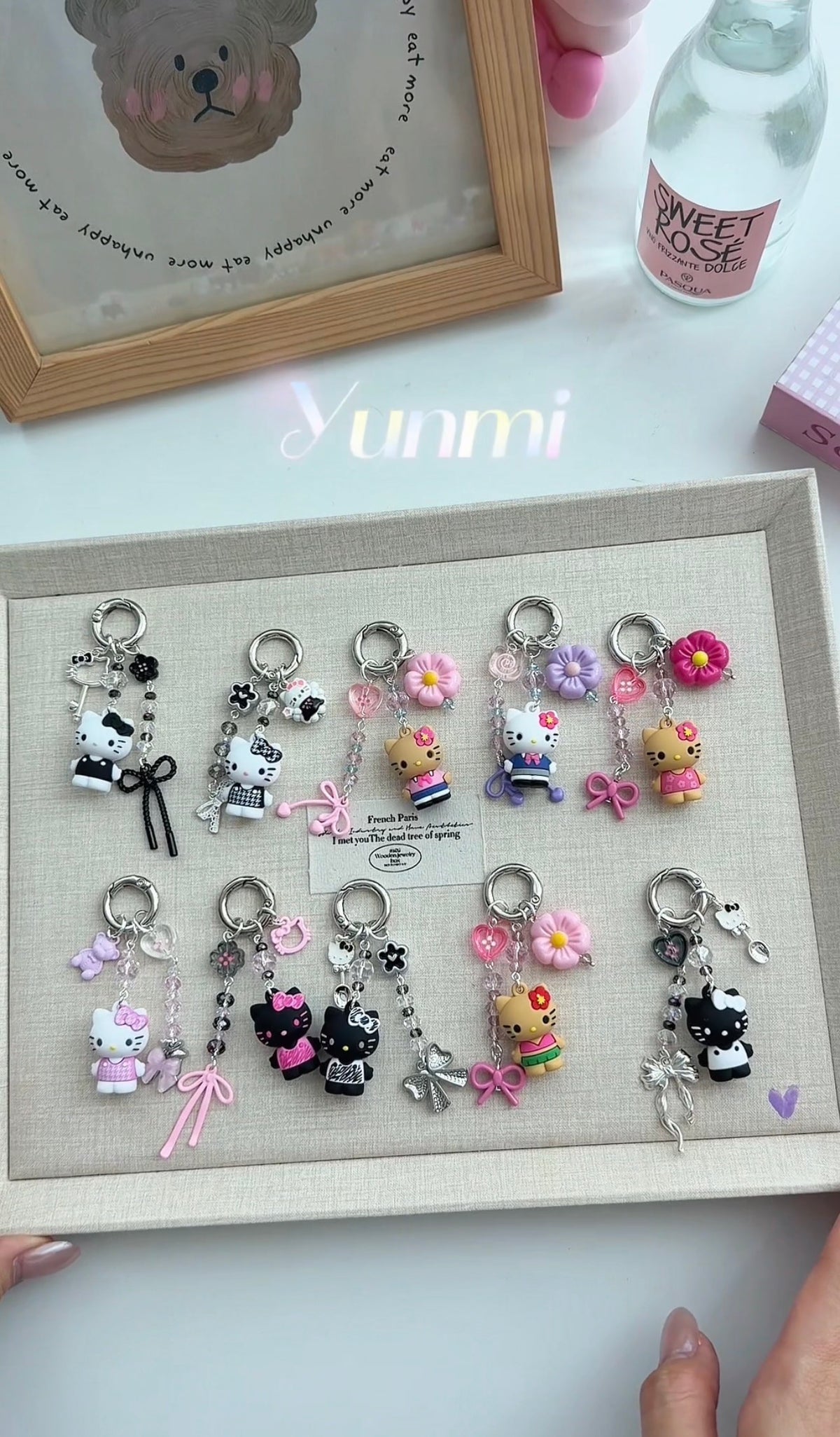 Sanrio HK Silicone Phone Charm – Soft-Touch Mascot, Original Handcrafted Chain
