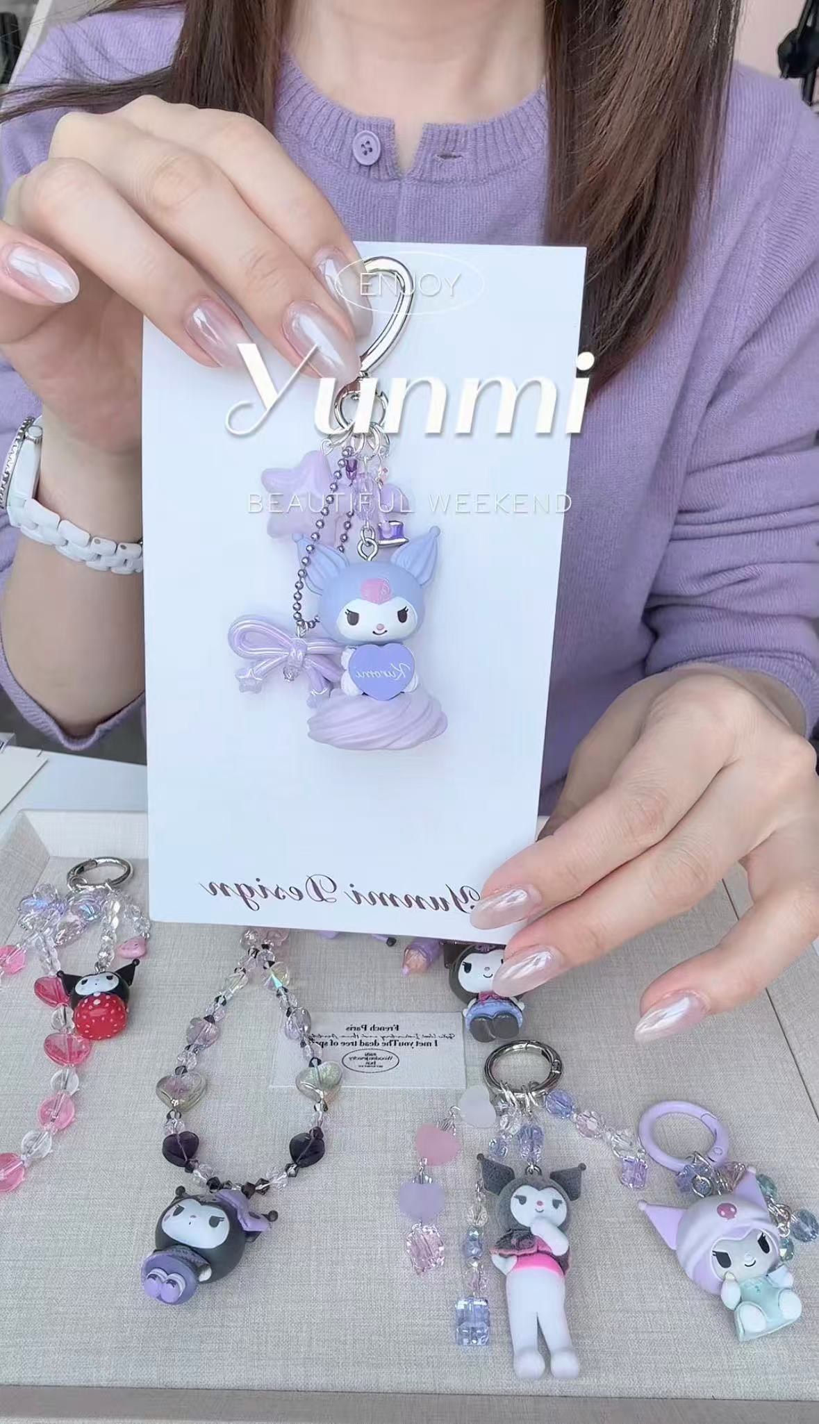 Sanrio Cream Series Phone Strap – Cute Cream-Seat Mascot, Phone-Ready