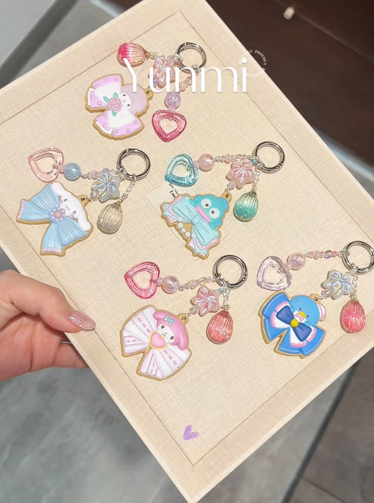 Sanrio Cookie Series Keychain – Sweet Icing Cookie Charm, Japan Edition