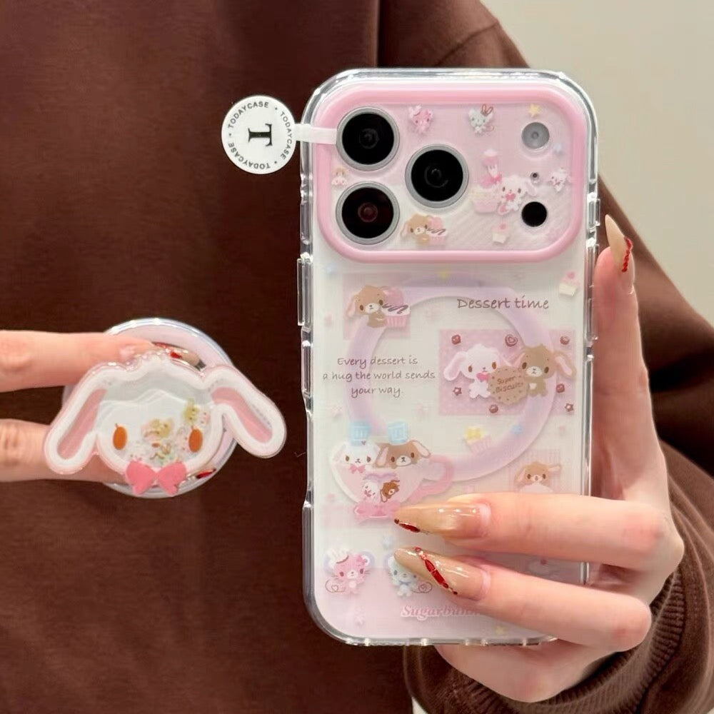Sugar Bunny Magnetic Case + Stand – Sweet Kawaii Protection with Smart Grip