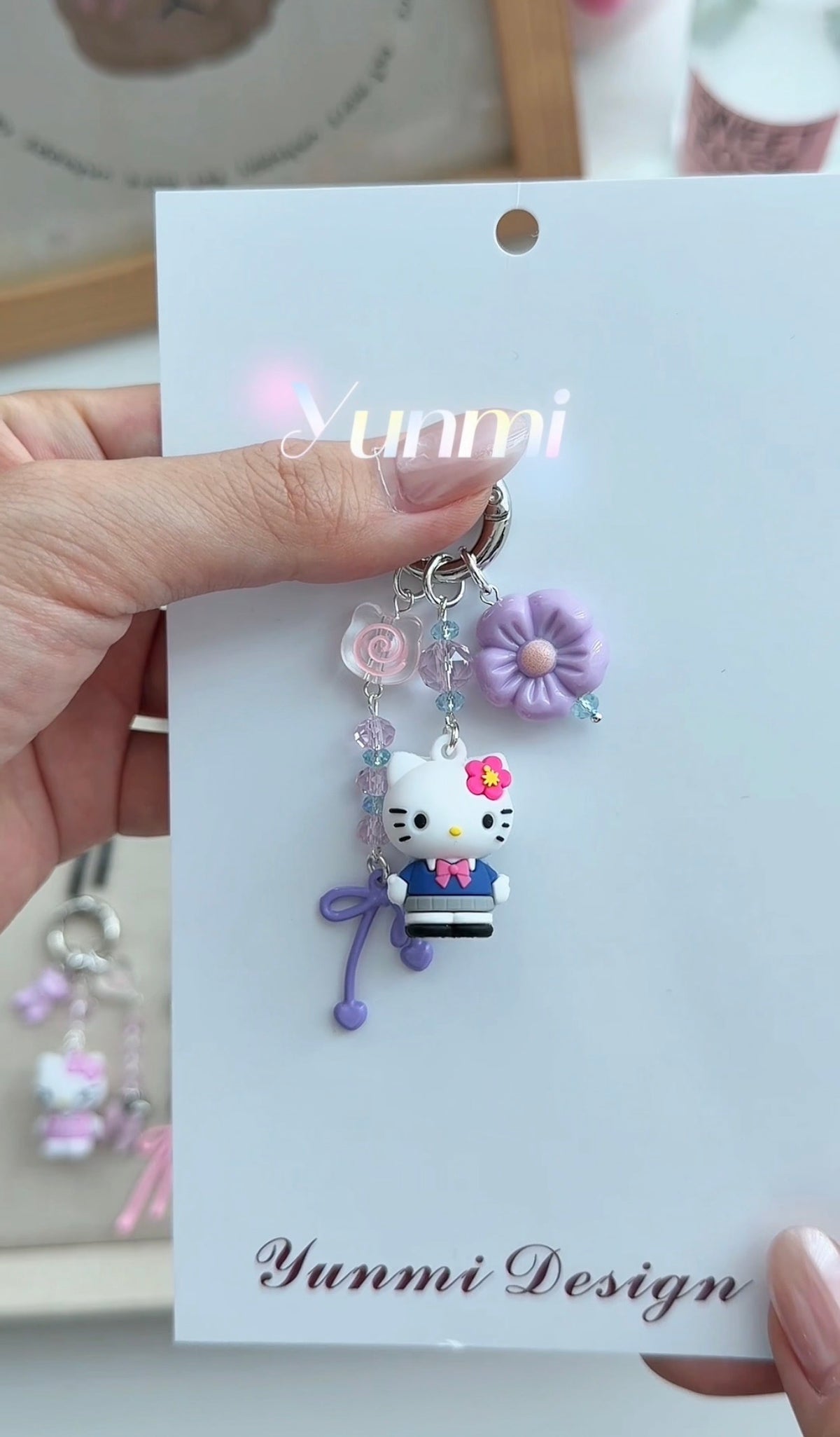 Sanrio HK Silicone Phone Charm – Soft-Touch Mascot, Original Handcrafted Chain