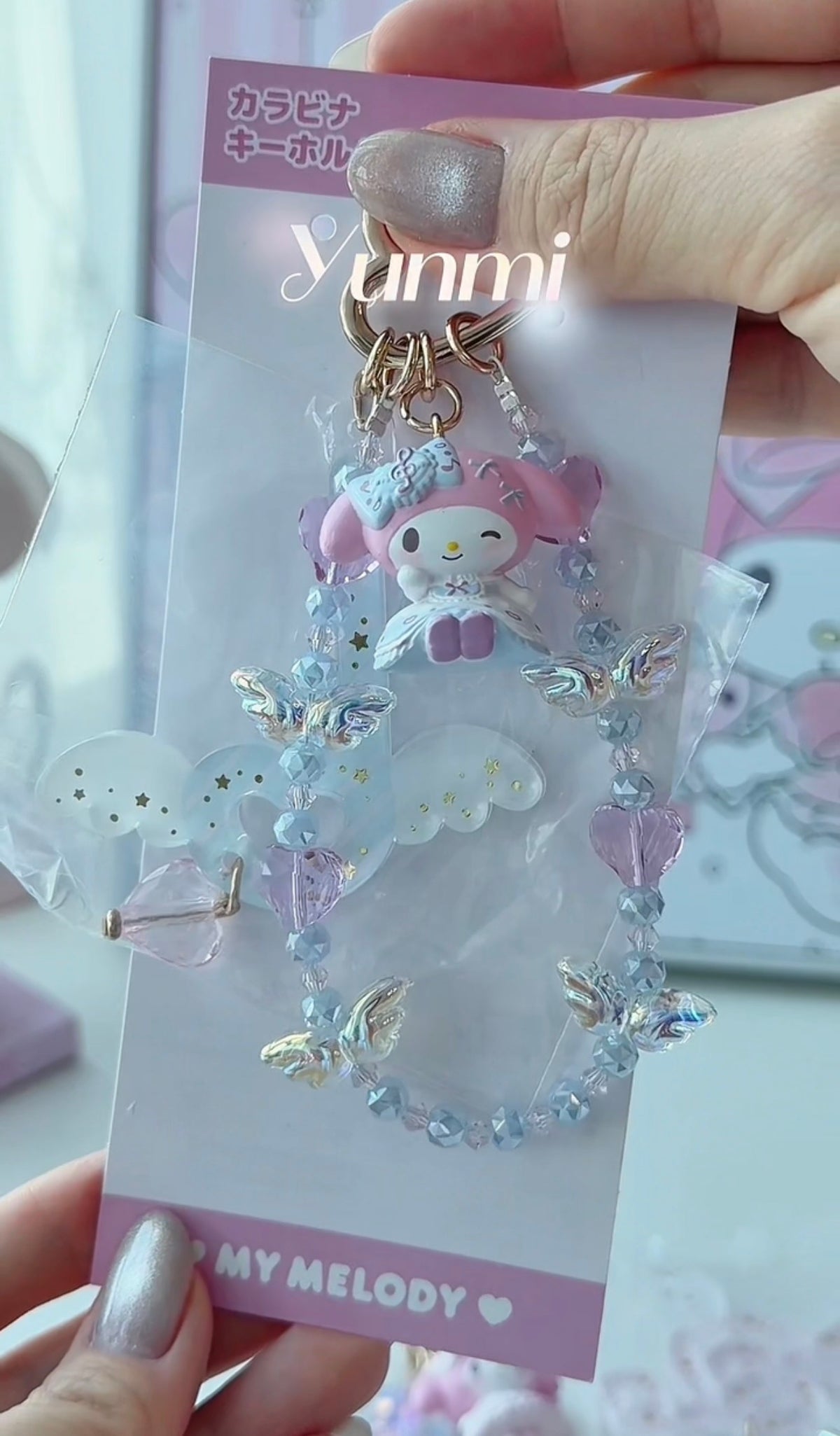 Sanrio Melody Phone Chain – Music Note Accents, Original Handcrafted Accessory