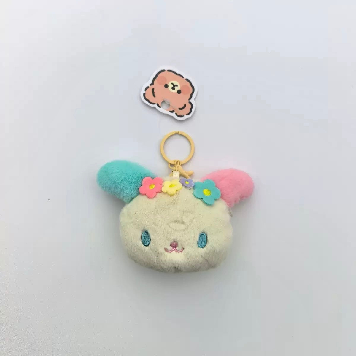 Usahana Plush Bag Charm – Colourful Summer Bunny, Officially Licensed Sanrio
