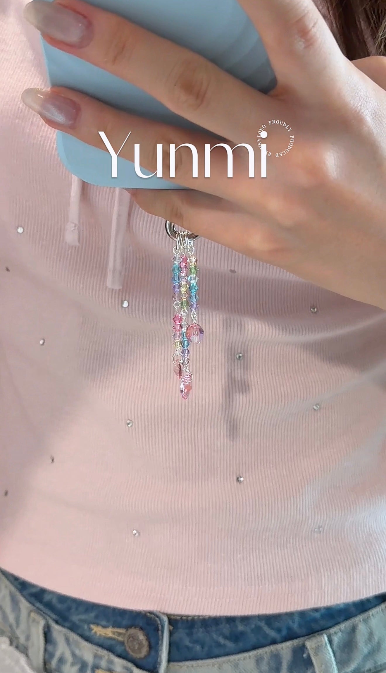Austrian Crystal Rainbow Charm – Dazzling Iridescent Phone & Bag Accessory