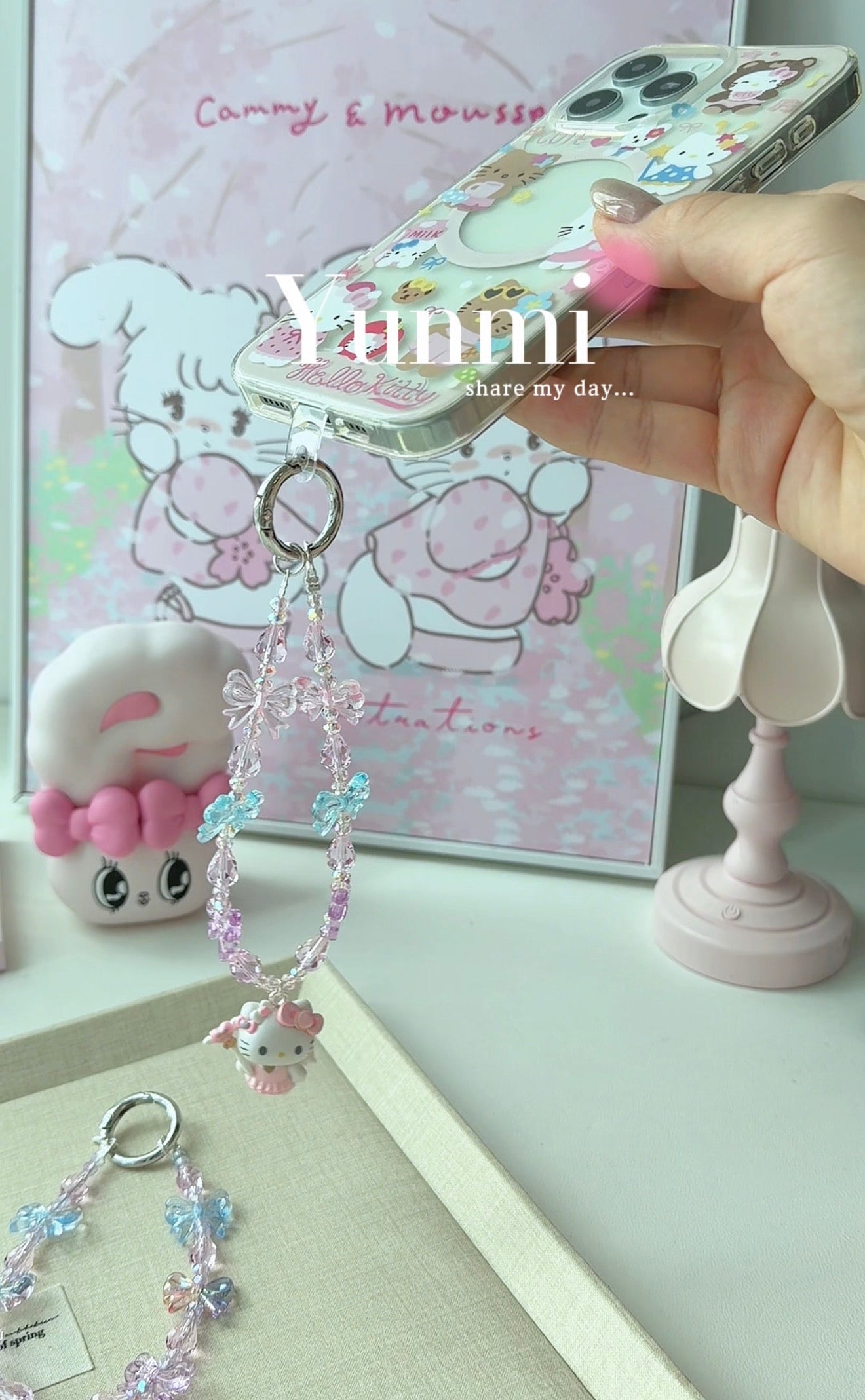 Pearlescent HK Phone Charm – Minibean, Original Design