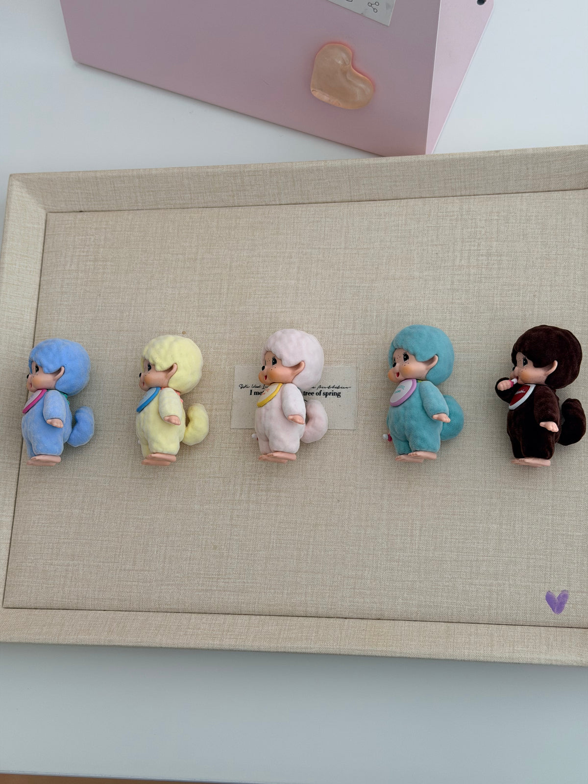 Monchhichi Flocked Keychain – Colorful Velvet Finish, Handcrafted Original Accessory