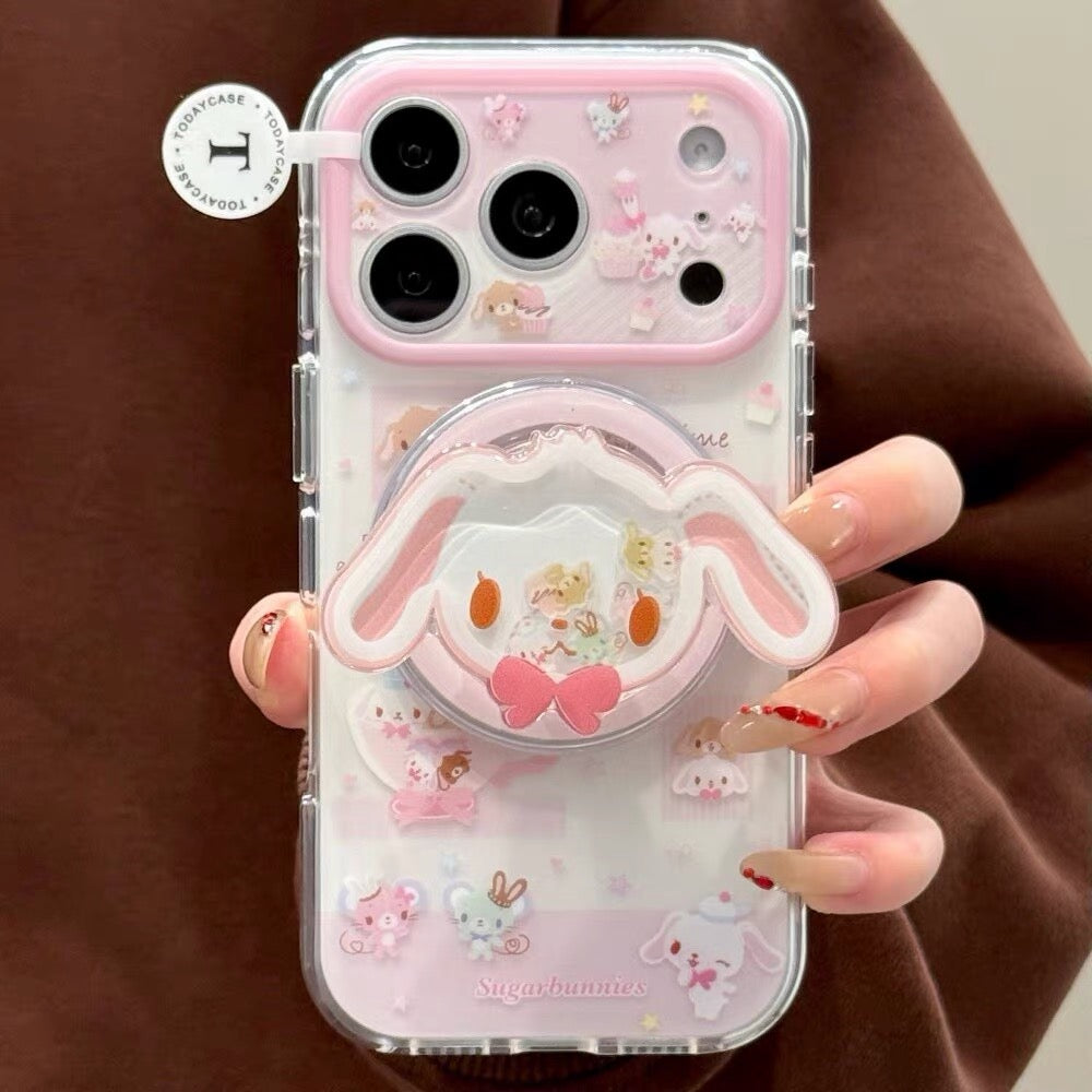 Sugar Bunny Magnetic Case + Stand – Sweet Kawaii Protection with Smart Grip