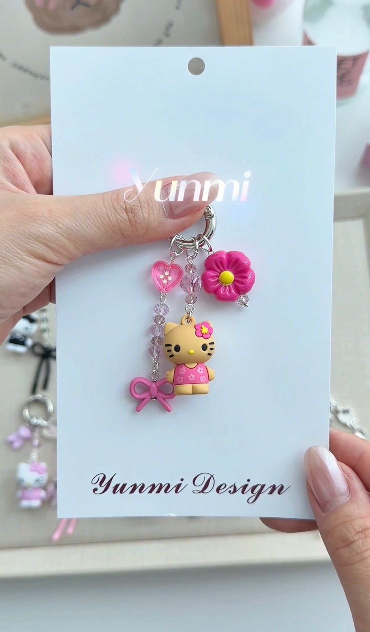 Sanrio HK Silicone Phone Charm – Soft-Touch Mascot, Original Handcrafted Chain