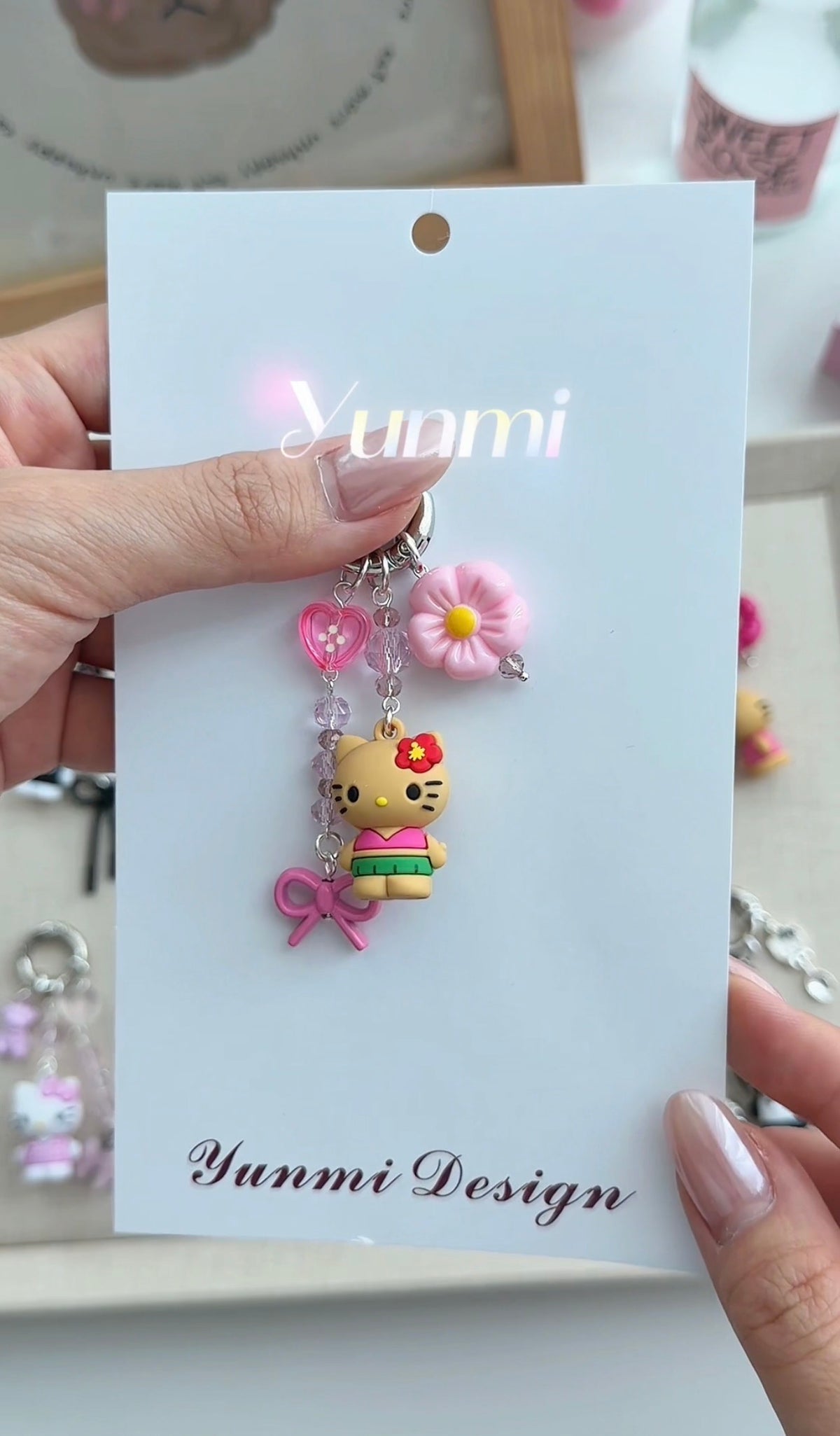 Sanrio HK Silicone Phone Charm – Soft-Touch Mascot, Original Handcrafted Chain